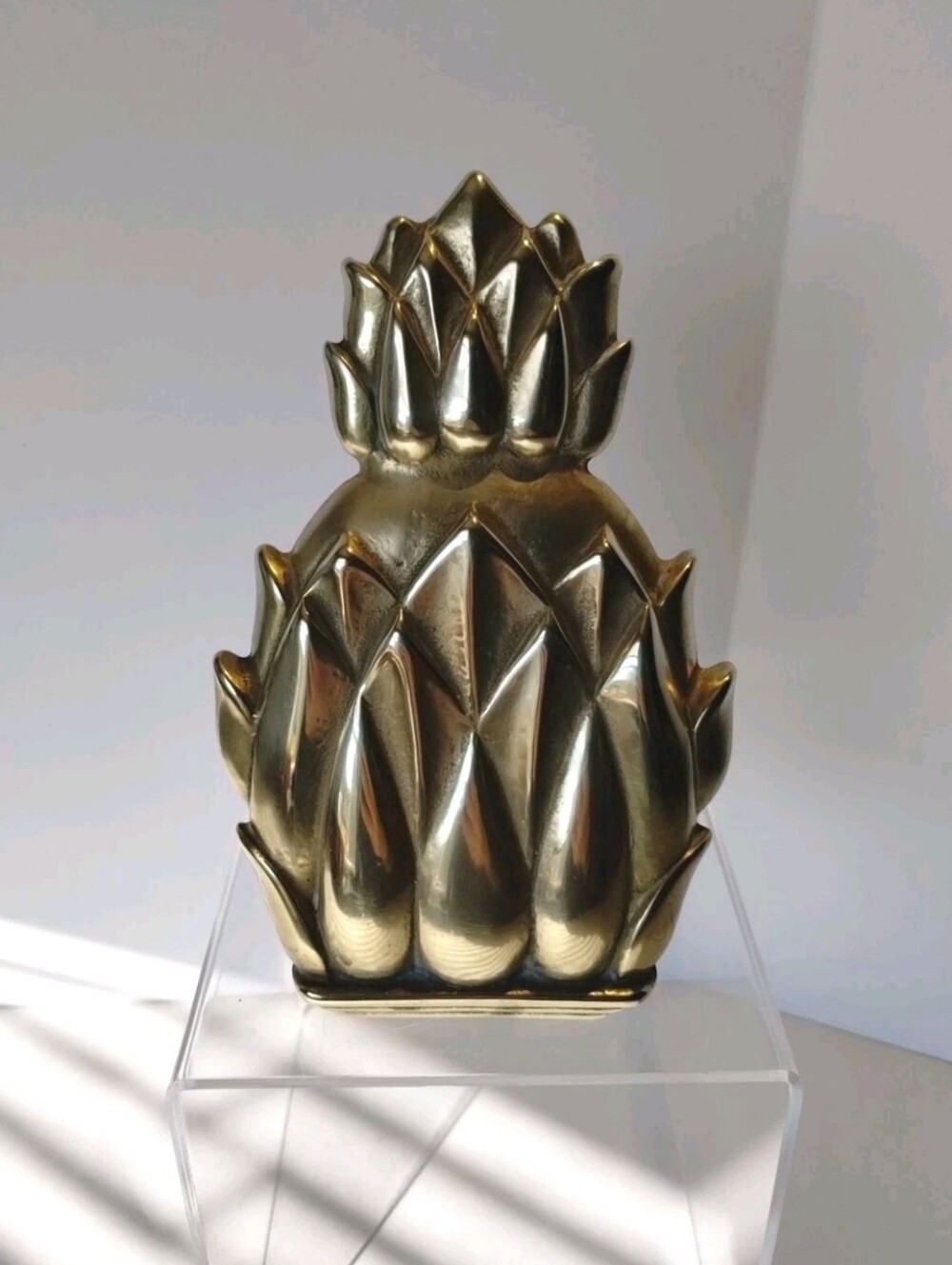 Vintage Harvin Newport Pineapple Solid Brass Door Knocker 4022 Colonial Style